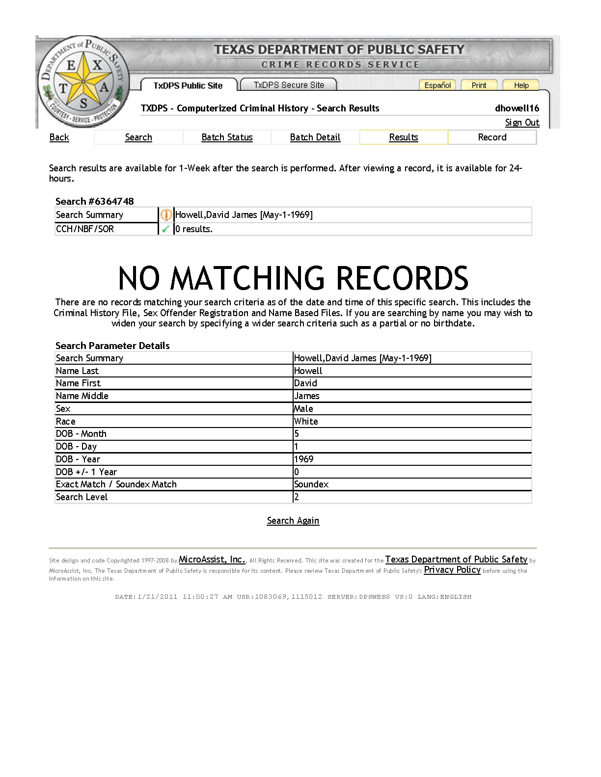 Texas Corporation Search