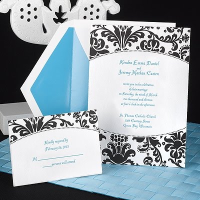 I love the look of these three wedding invitations and I'll have to make my