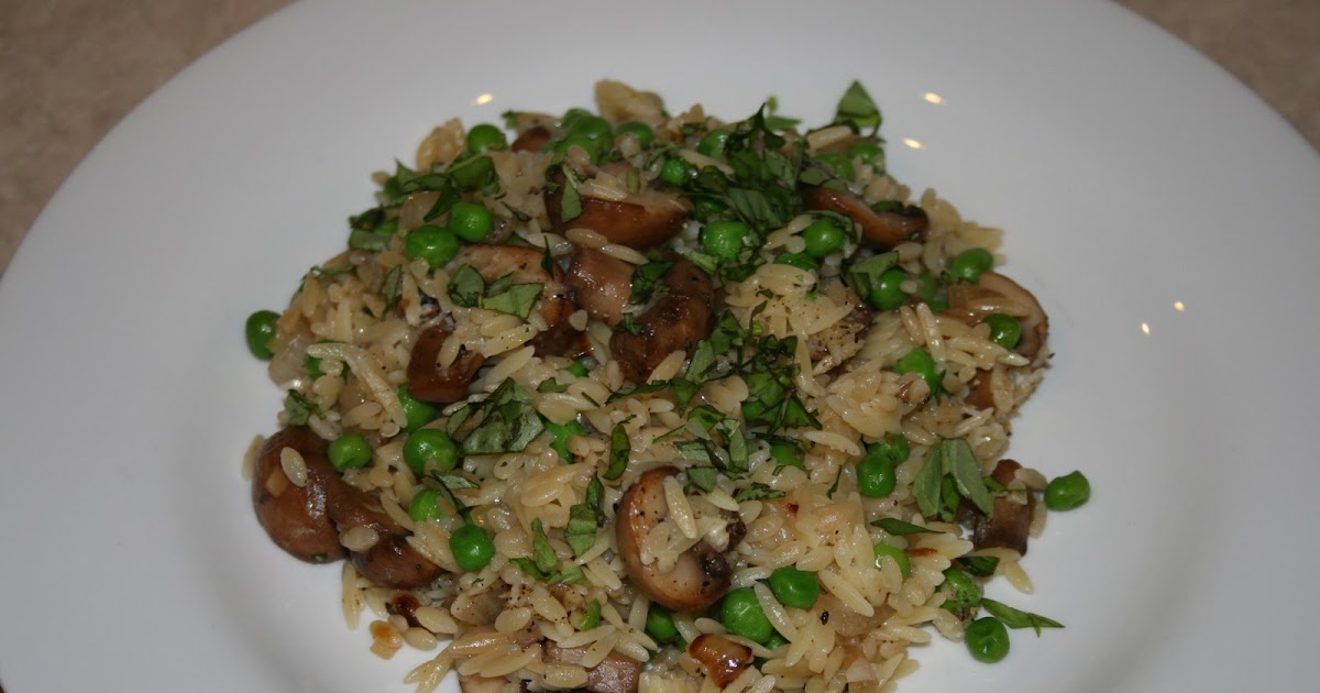 Notes From The Table Giada's Orzo with Peas, Mushrooms, and Parmesan