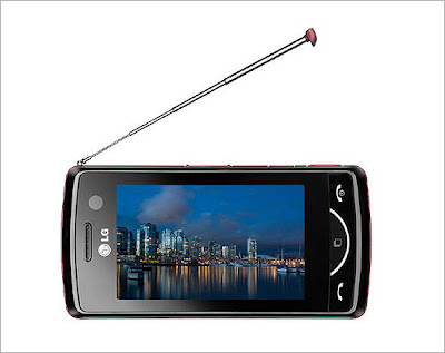 LG lança celular com TV digital e câmera de 3 Mpixels