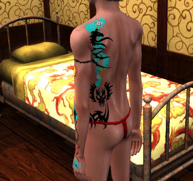 Anime Tattoo Accessory by Michelle. Download at PTylo's This and That Sims