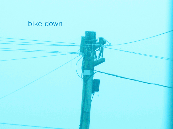 bike down.