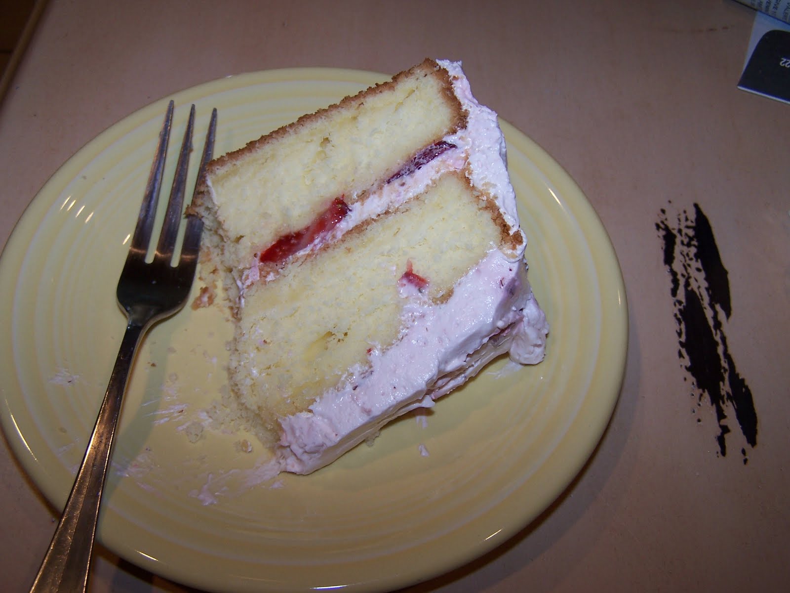 strawberry ambrosia cake
