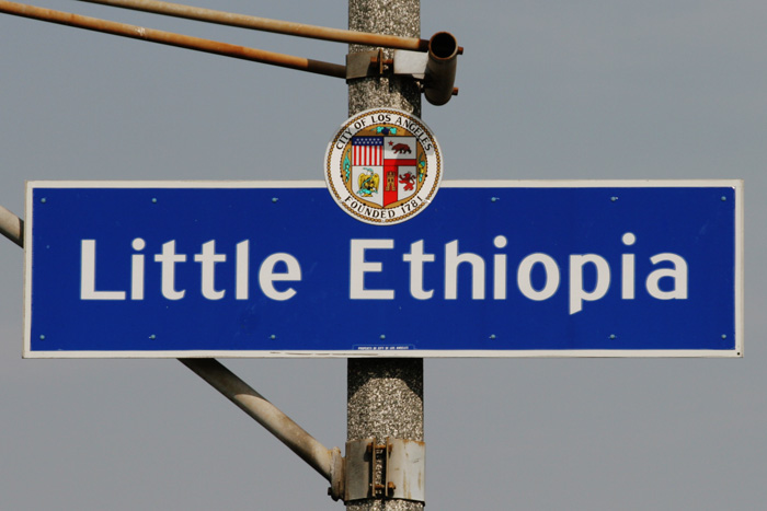 Little Ethiopia sign in LA