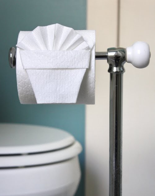 Essential life skill toilet paper origami How About Orange