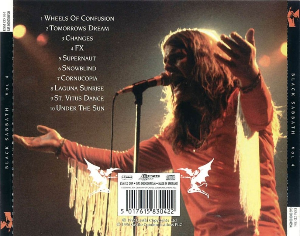MUSIK LEGENDA BLACK SABBATH 1972 Black Sabbath Vol 4