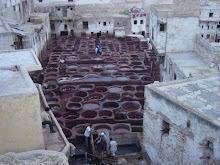 Tintura delle pelli a Meknes
