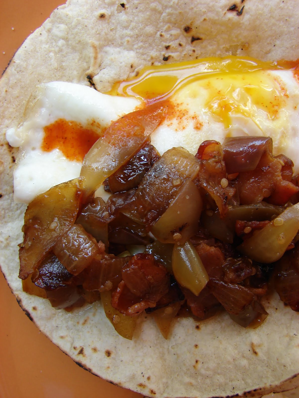 iron stef breakfast tacos with tomatillobacon pan salsa