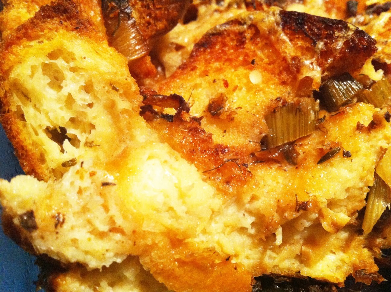iron stef fennel bacon bread pudding
