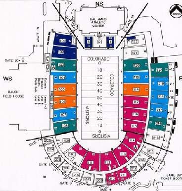 Folsom Field Seating Chart With Seat Numbers