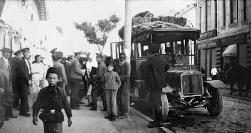 Автомобиль в Евпатории, 1910 год