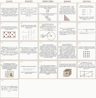 Mathema Matematicas Calendario Matematico Mathematical Calendar