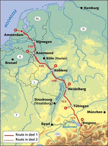 Appartement normandië Rolph en Nicole op de fiets: juni 2010