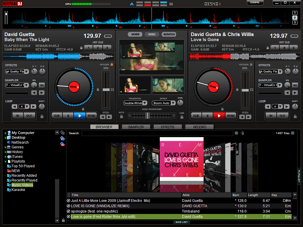 Virtual DJ 6.0 Crack Efectos de sonido y video