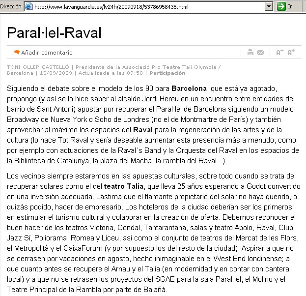 Paral·lel - Raval