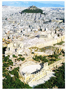 Aerial shot of Athens