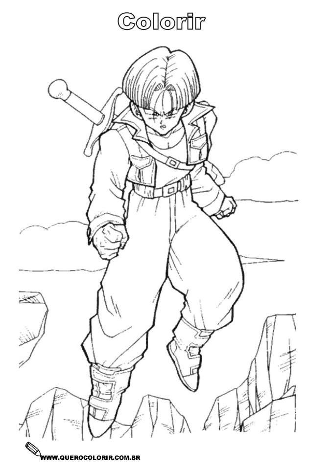 dragon ball pt imagens dbz para colorir
