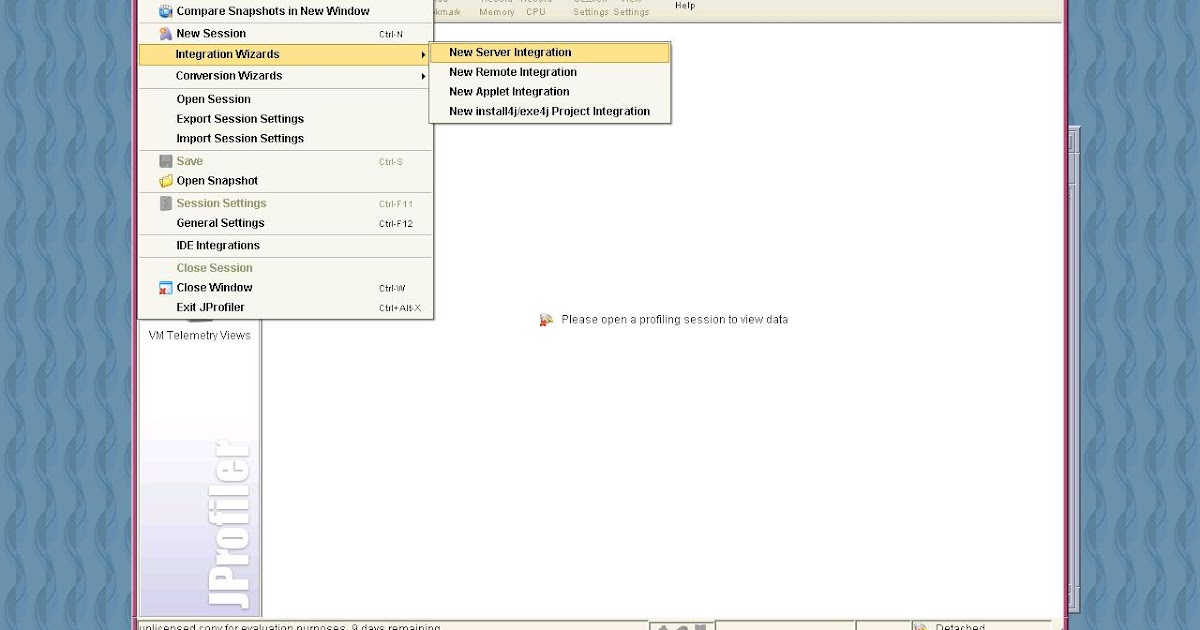 JProfiler Integration With Java Project