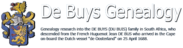 De Buys Genealogy