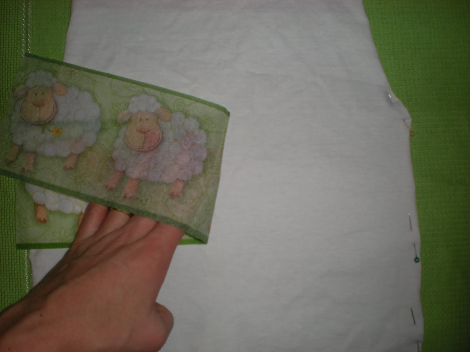 Lily Bird Studio's blog Tutorial Decoupage on fabric