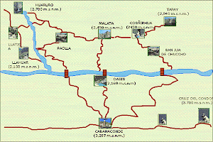 Mapa del Cañon del Colca