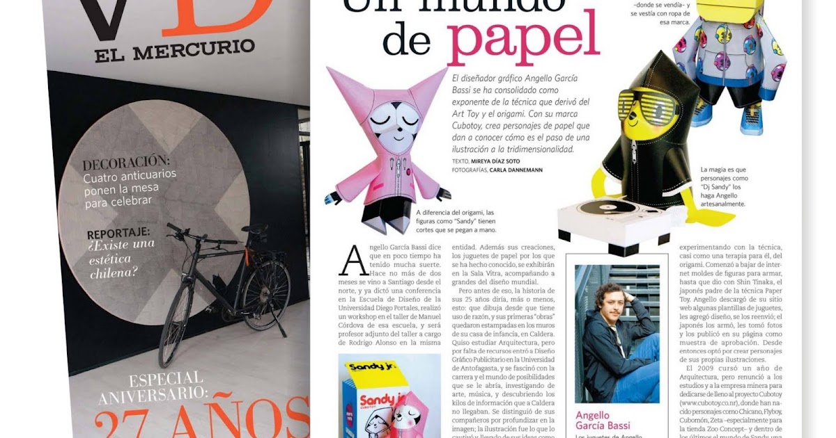 CUBOTOY: Reportaje Revista Vivienda y Decoración de El Mercurio