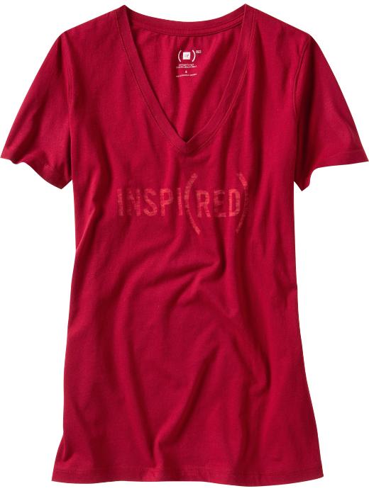 gap inspired red t shirts