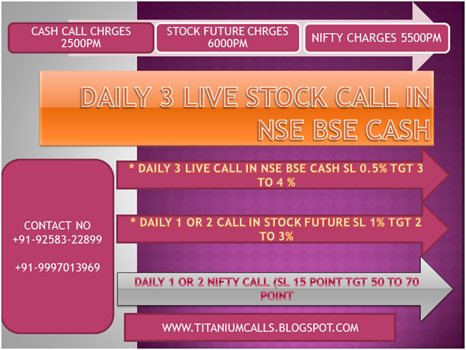 DAILY 3 LIVE CALL IN NSE BSE