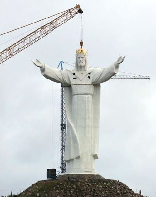 The tallest statue of Jesus in Poland FunKingdom