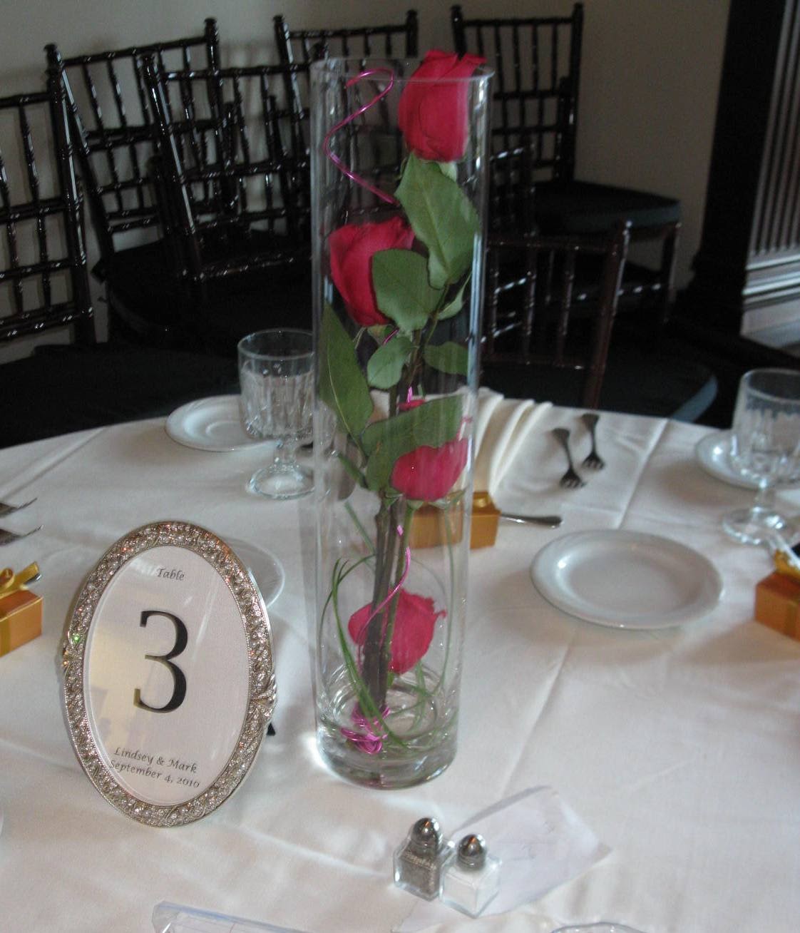 Cylinder Vase Centerpieces