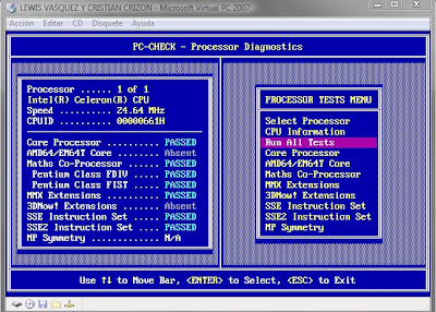 informatica para inexpertos realizando un diagnostico con pc check