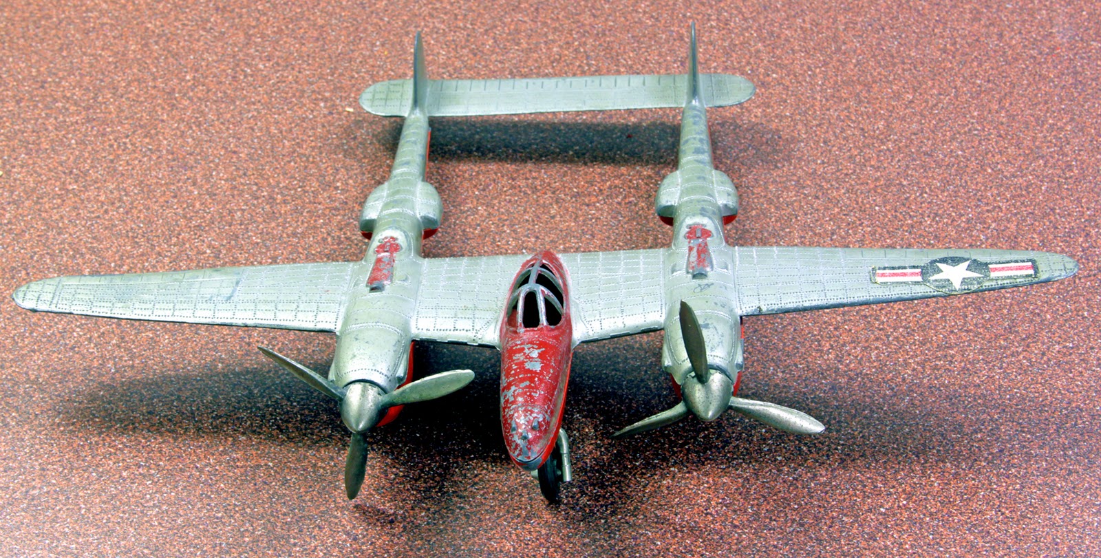 Old Antique Toys The Hubley P38 Airplane