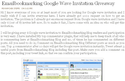 Google Wave Invitation