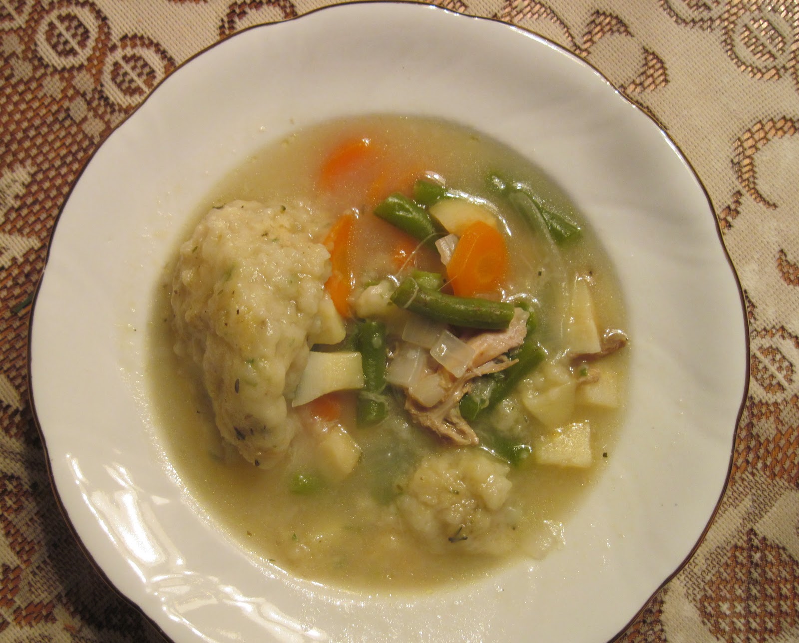 Mum in Bloom Turkey Dumpling Stew