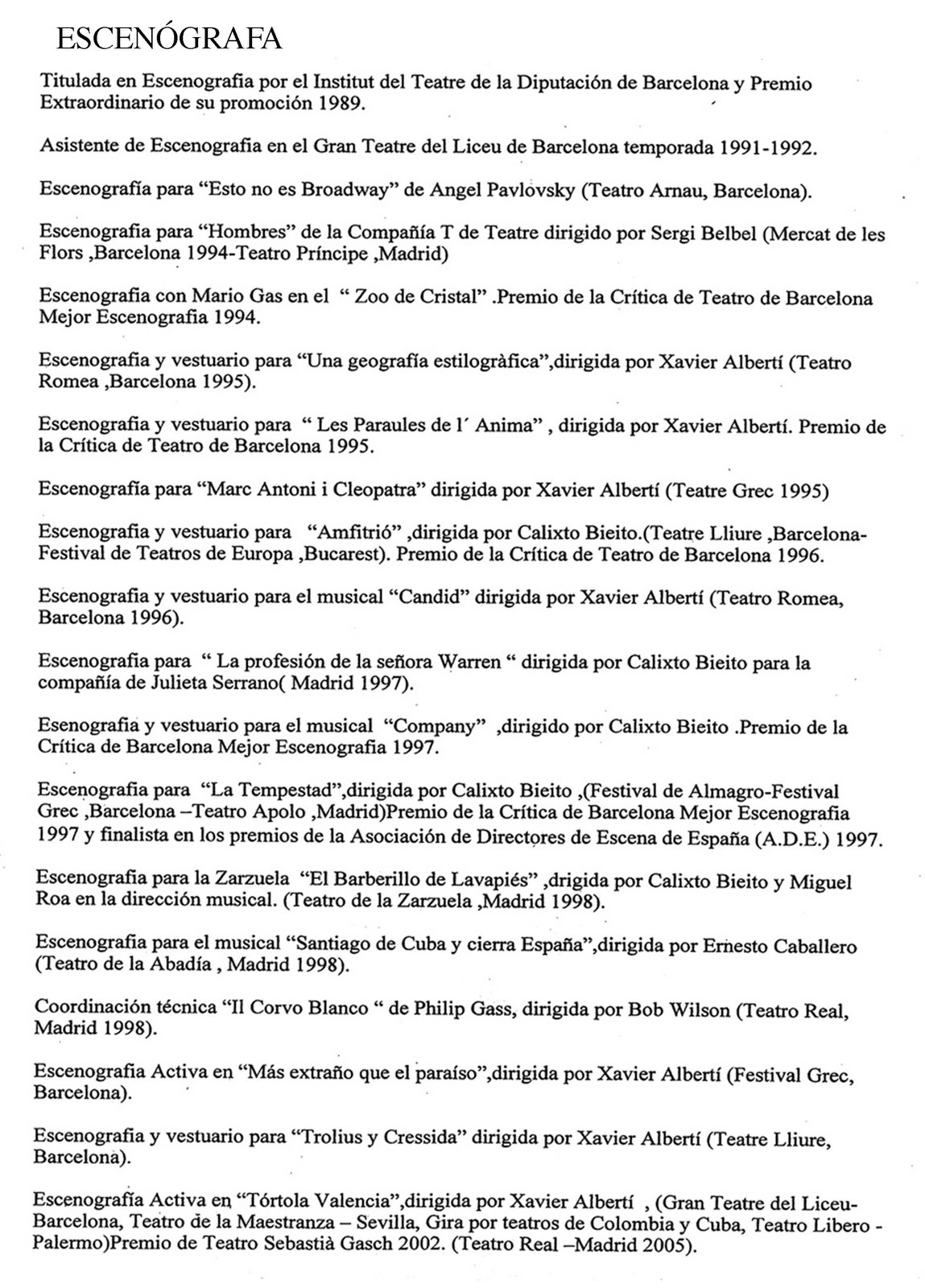 Curriculum vitae bailarina 06 image