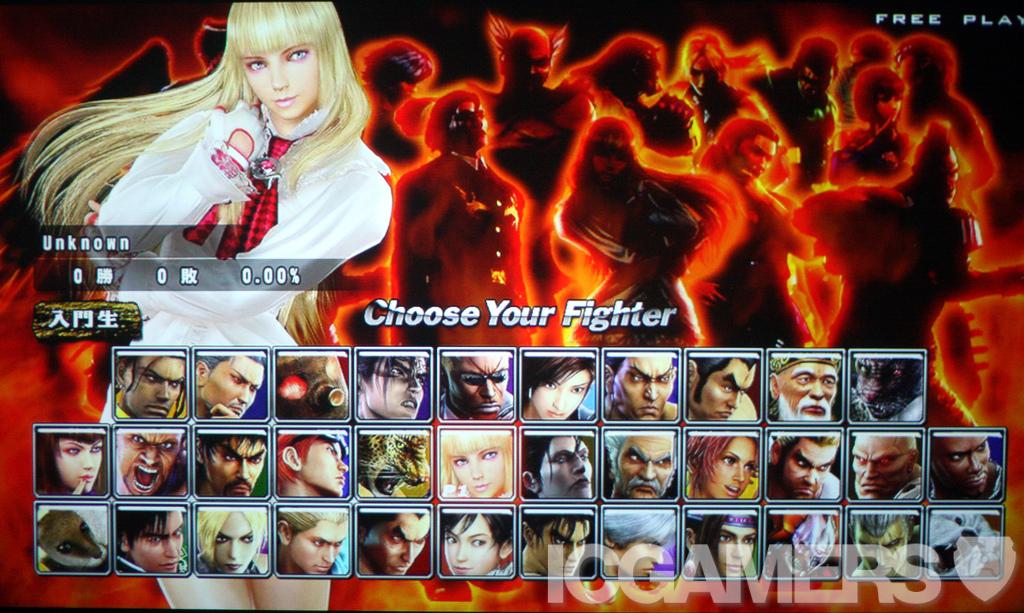 a ficha Original de Tekken