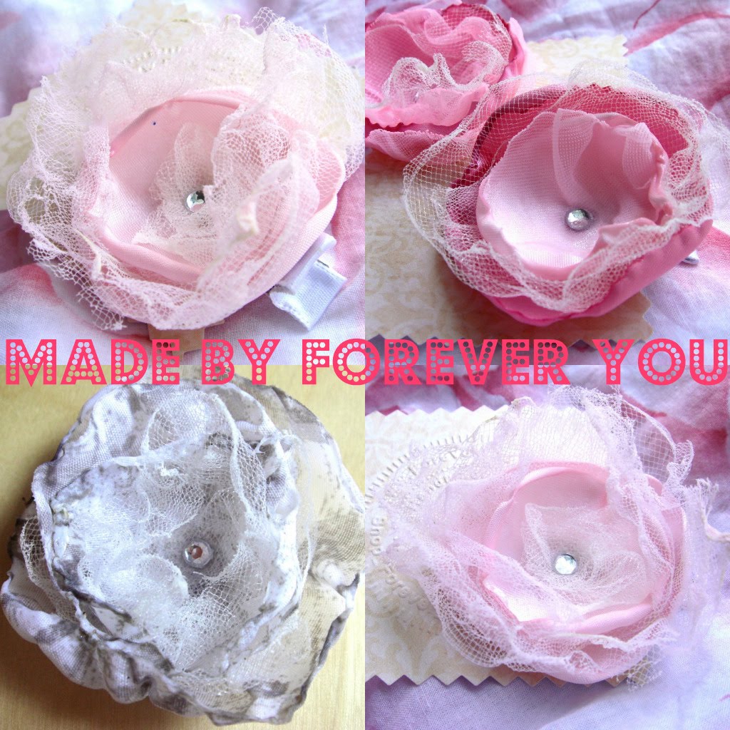 Forever You Mother`s day flower Hair Clips