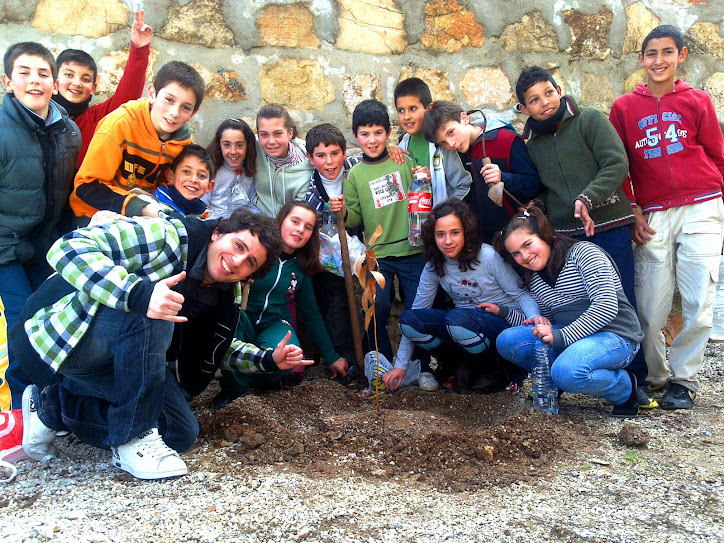 El profe Abel con su 6º Curso