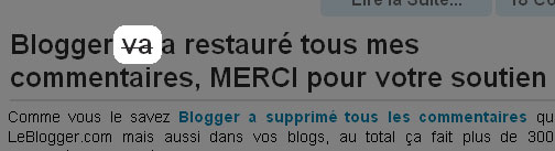 Comment barrer un texte dans Blogger-Blogspot Strike