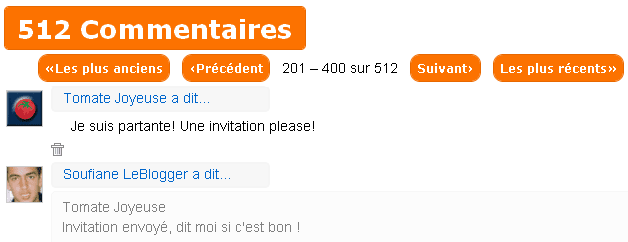 Les Commentaires Blogger