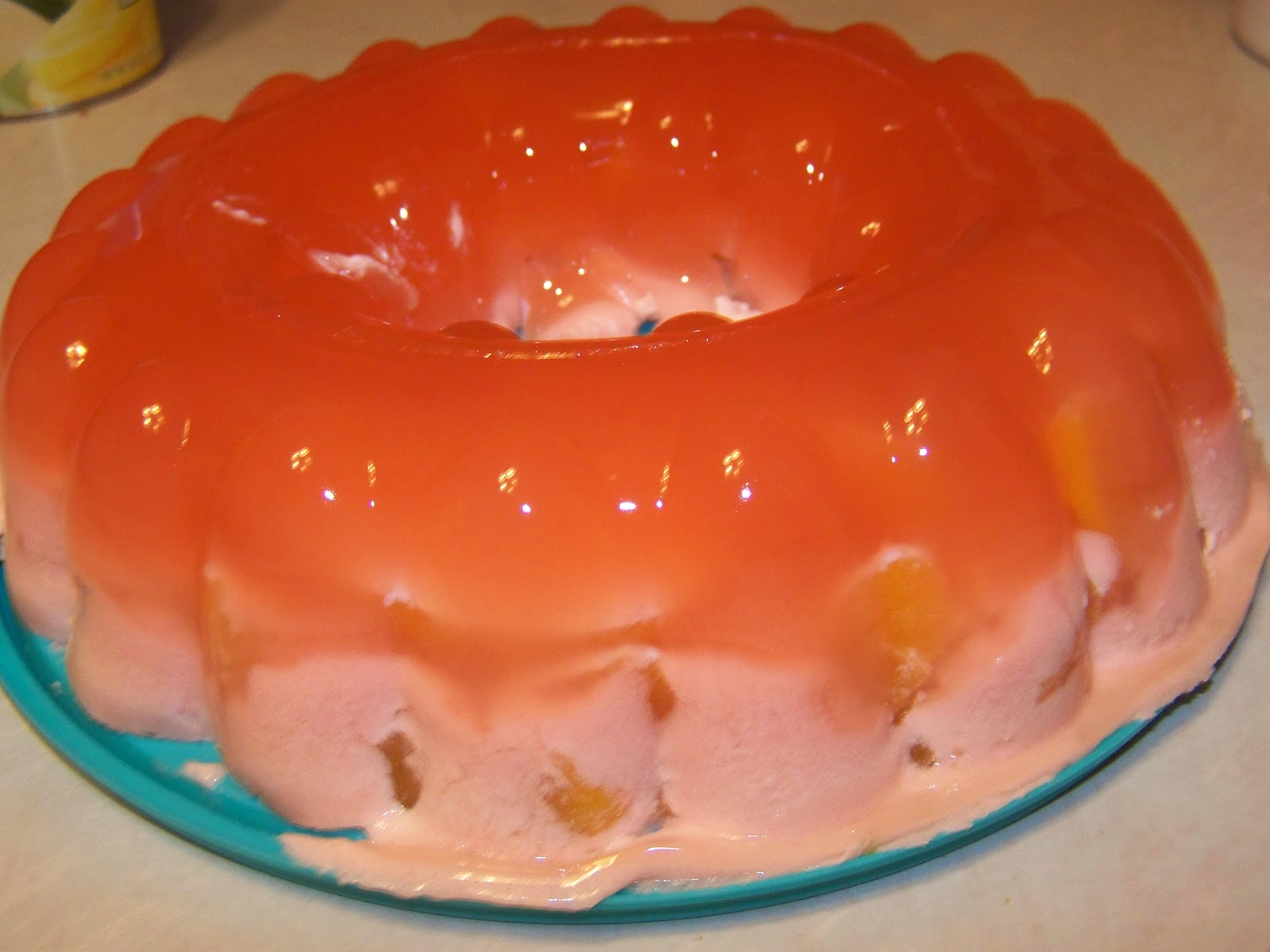 A to Z for Moms Like Me Peaches & Cream Jello Mold