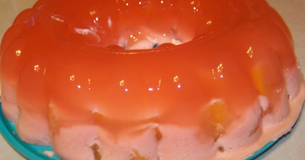 A to Z for Moms Like Me Peaches & Cream Jello Mold
