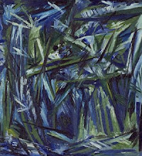 Rayonism,  Blue-Green Forest