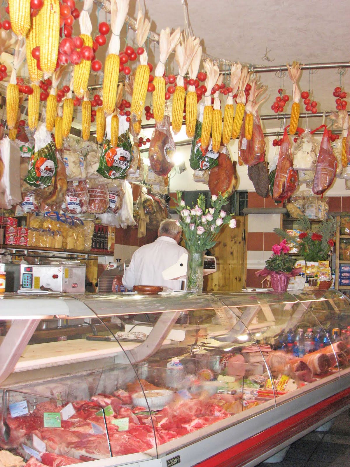 Carmen's Chronicles Dried Yellow Corn, Lucca, Italy Meat Market