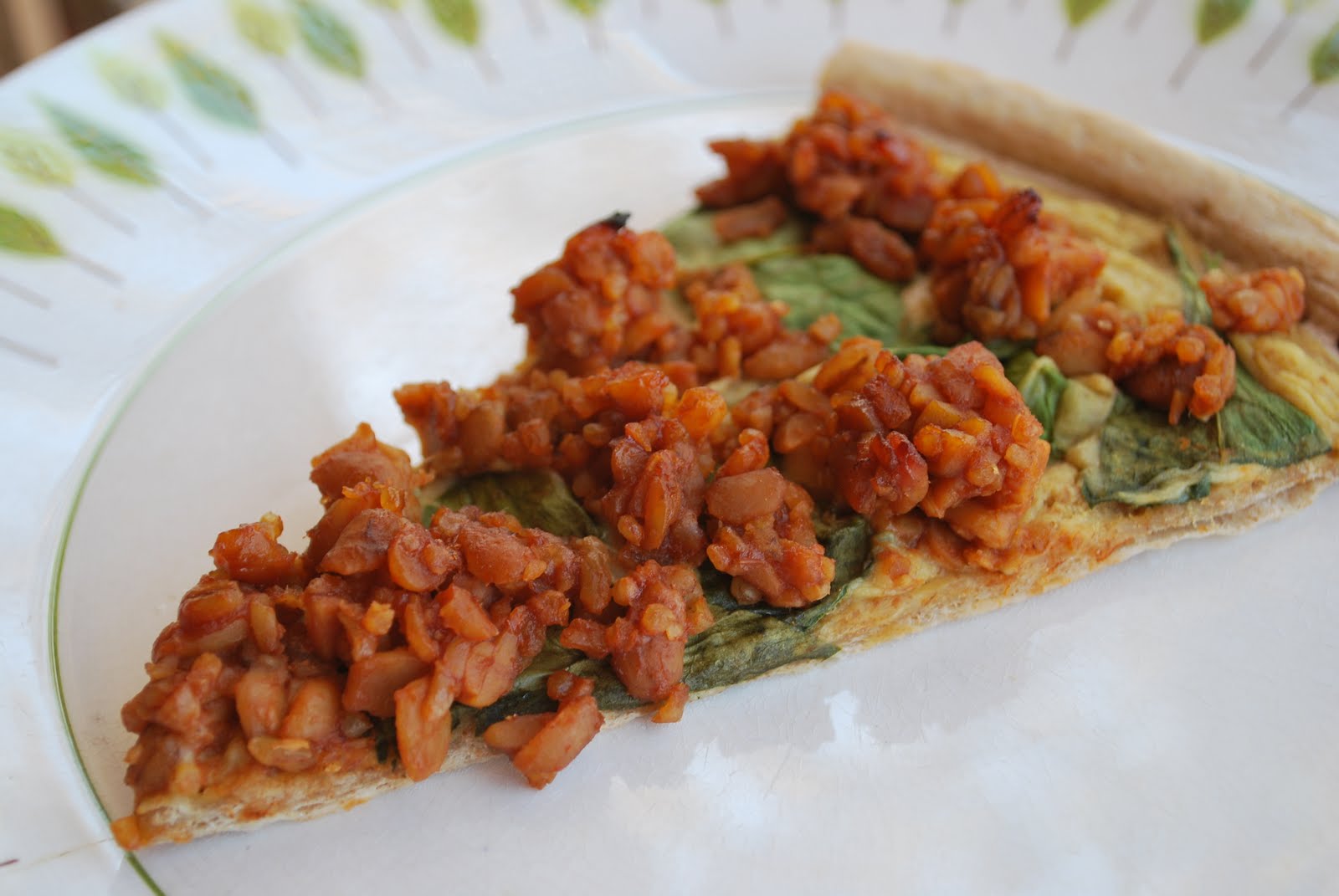 Vegan Crunk Vegan Mofo BBQ Tempeh Pizza