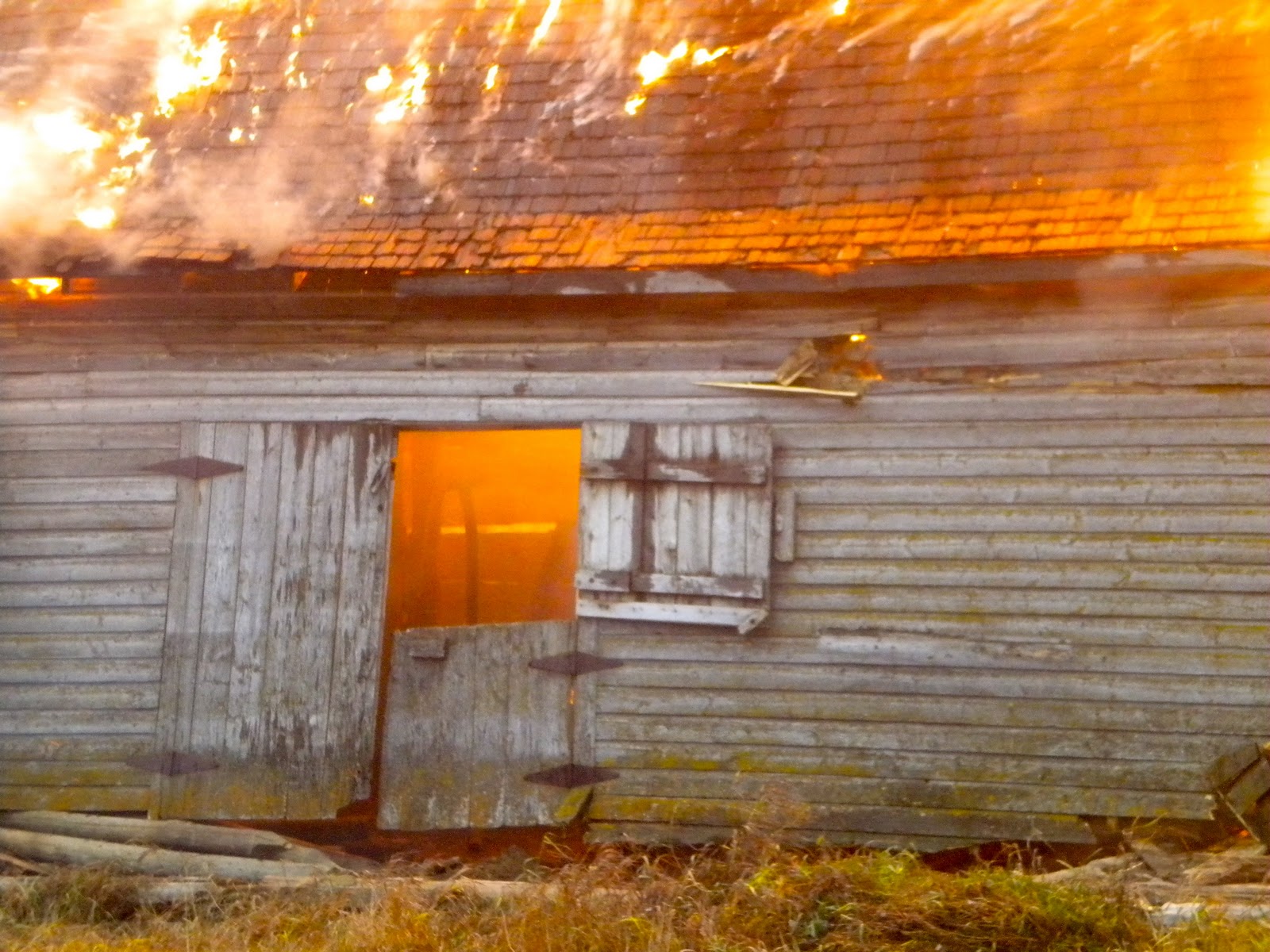 The Farmer's Daughter Barn Burning