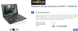Netbook Advan Vanbook A1N70T Netbook Advan Vanbook A1N70T