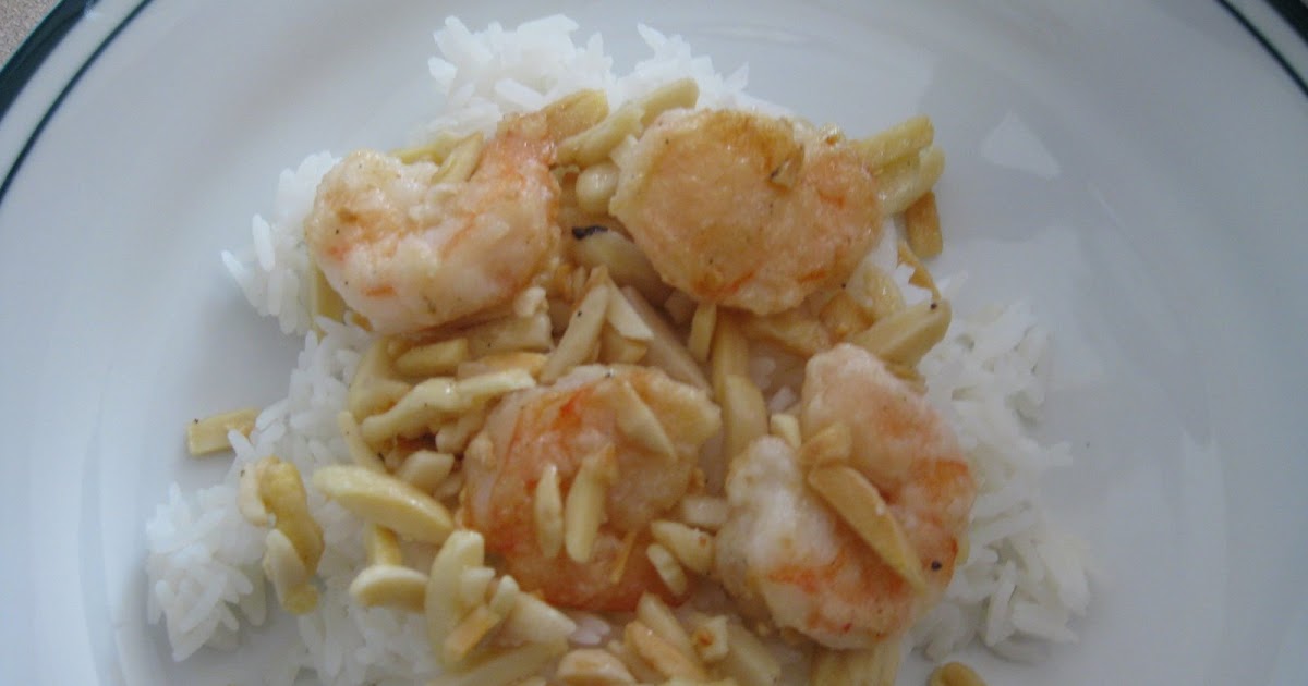 I'm boring. Honey Almond Shrimp