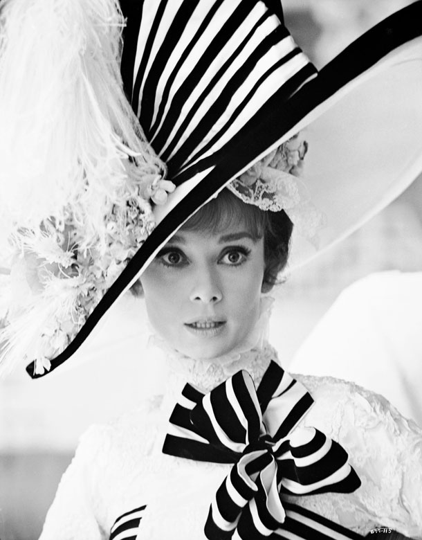 Here is Audrey Hepburn dressed by him in Gi Gi the Ascot Races scene Here is Audrey Hepburn dressed by him in Gi Gi the Ascot Races scene