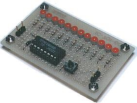 world technical: 12 Segment LED Display Counter with IC 4040B
